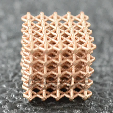 Latticestructuur in chroombrons QCr1, geprint met LPBF