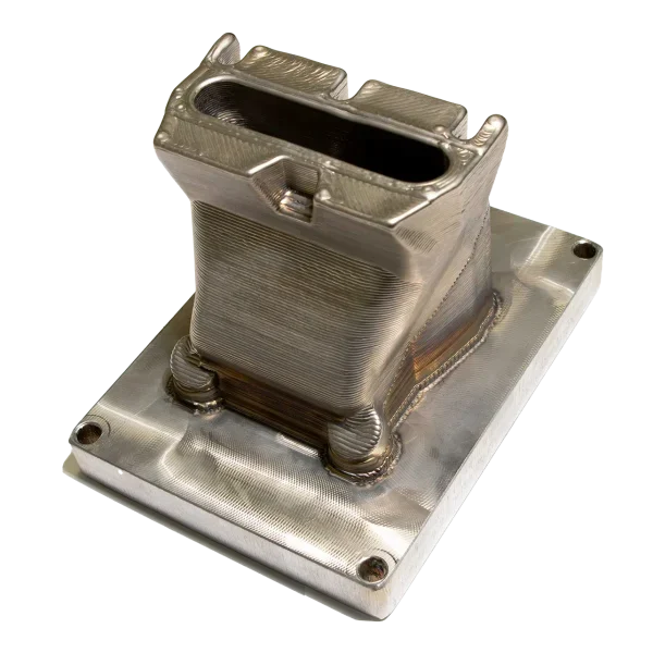 Exhaust nozzle (section), printed with Meltio wire-laser DED