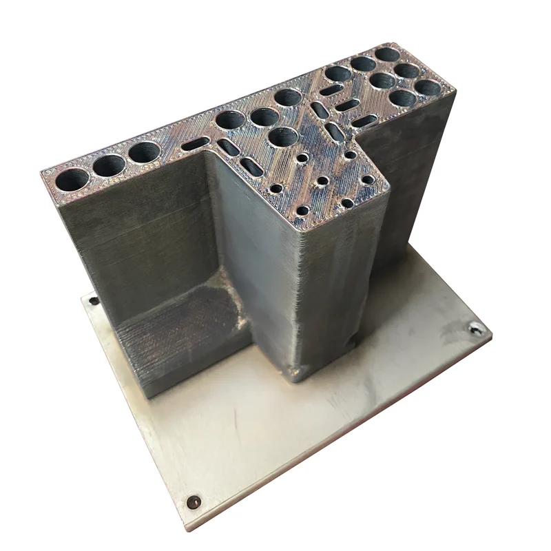 Matrijs in 316L, geprint met Meltio wire-laser DED