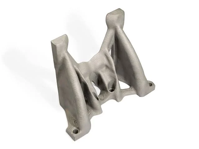 Motorsteun in RVS, geprint met Meltio wire-laser DED